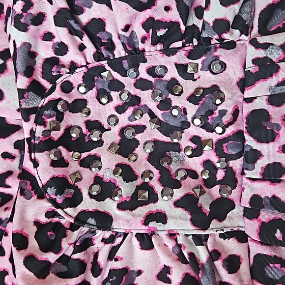 Juniors - Animal Print Tankini Top - Picture 7 of 7